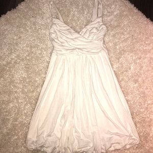 size small white wrap dress